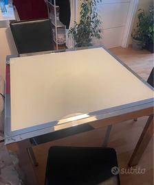 tavolo in vetro temperato con 4 sedie