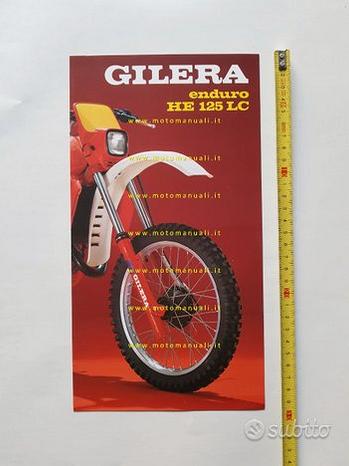 Gilera HE 125 LC Enduro 1983 depliant moto epoca
