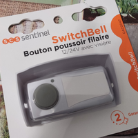 Pulsante filare per campanello 12V/24V con visiera