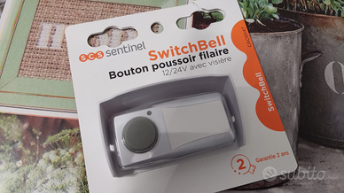 Pulsante filare per campanello 12V/24V con visiera