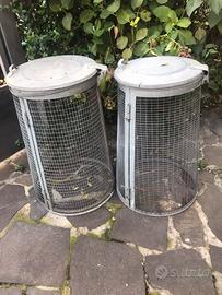 Bidoni a rete metallica