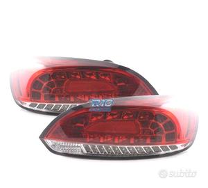 FANALI VOLKSWAGEN VW SCIROCCO 08-14 LED ROSSO CROM