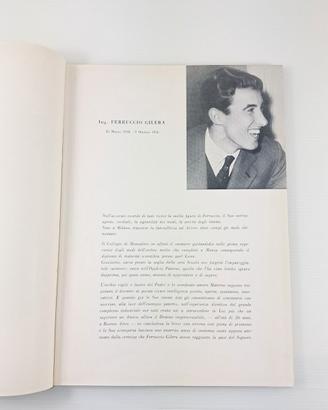 Raro Libro sulla tesi di Laurea Gilera Ferruccio