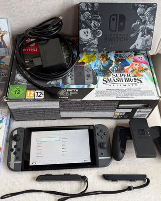 Nintendo Switch Super Smash Bros Limited + 3giochi