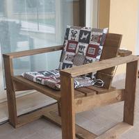 poltrona in legno per giardino 