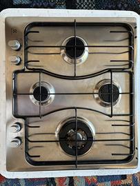 Piano cottura 4 fuochi gas metano