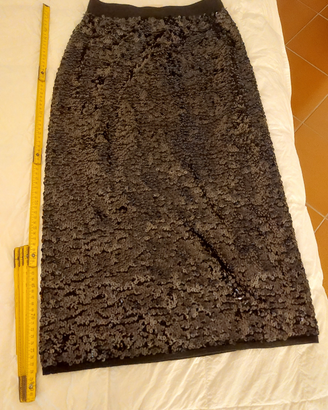 Gonna invernale con paillettes