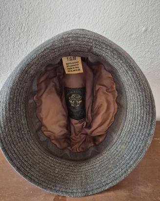cappello maschile d'epoca Trilby o Bucket Hat