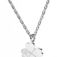 collana donna con charm quadrifoglio