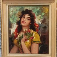 dipinto olio su tela.