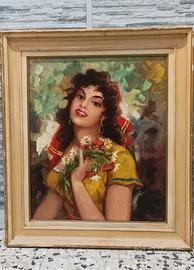 dipinto olio su tela.