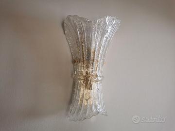 Applique fiocco vetro di murano