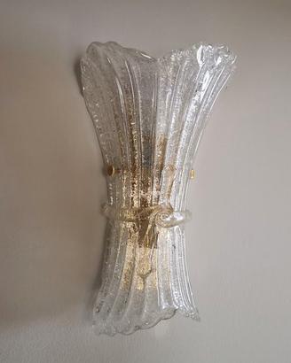 Applique fiocco vetro di murano