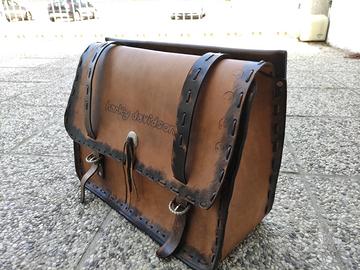 Borsa in cuoio per Harley Davidson