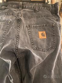 Jeans Carhartt, uomo, grigio - t. 34 - lungh. 85