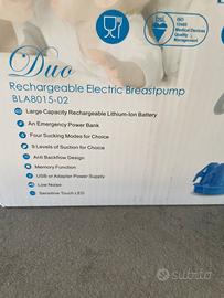 Tiralatte elettrico duo+flange misure+sacchetti