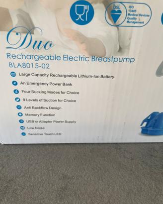 Tiralatte elettrico duo+flange misure+sacchetti