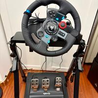 Volante logitech G29+Supporto volante pieghevole
