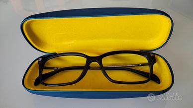 Montatura per occhiali, aste in metallo