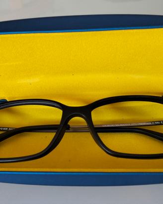 Montatura per occhiali, aste in metallo