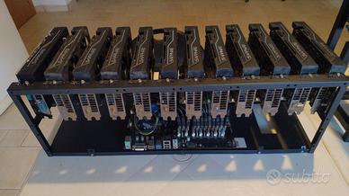 Mining rig 12 gpu ricondizionato e testato