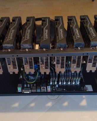 Mining rig 12 gpu ricondizionato e testato