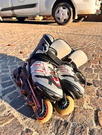 Pattini Rollerblade con protezioni