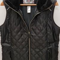 GILET TRAPUNTATO NERO EQUITAZIONE FOUGANZA