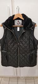 GILET TRAPUNTATO NERO EQUITAZIONE FOUGANZA