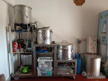 Impianto produzione birra artigianale 60 litri