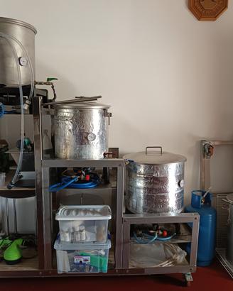 Impianto produzione birra artigianale 60 litri