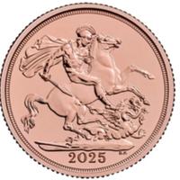 STERLINA ORO 2025 THE ROYAL MINT NUOVA