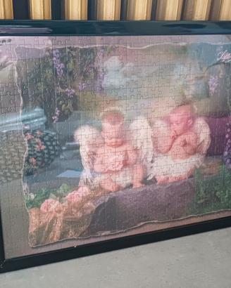 Quadro "Angeli neonati" - Composizione Puzzle