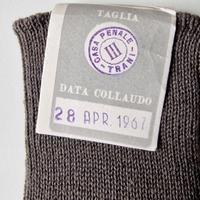 Calze Uomo Lunghe Militari Italia NOS 1967 Trani 