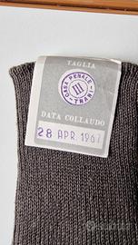 Calze Uomo Lunghe Militari Italia NOS 1967 Trani 