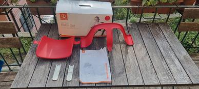 stokke tripp trapp baby set rosso + 2 set cuscini