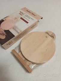 set 4 taglieri in legno con stand NUOVO