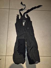 Pantaloni salopette da sci bambino 3T
