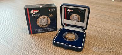 Moneta 5 euro Carabinieri TPC Proof