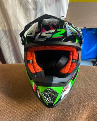 Cross/Enduro Casco LS2 Fast + Maschera Ethen