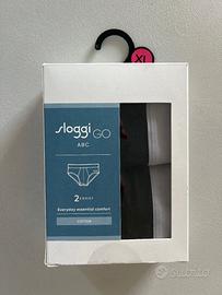 SLOGGI MEN GO ABC 2.0 2 Slip Uomo Cotone Nero XL