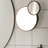 lampada led con specchio nero opaco ikea