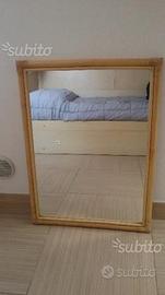 Specchio specchiera in bambù