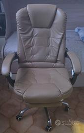 Sedia Poltrona Massaggiante Beige - Come Nuova
