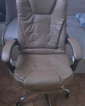 Sedia Poltrona Massaggiante Beige - Come Nuova