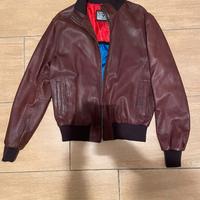 Giubbotto vera pelle uomo colore marrone