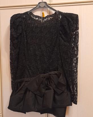 Abito  nero vintage " Dalila Di Lazzaro"