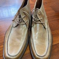 Polacchino stringato stile casual color havana