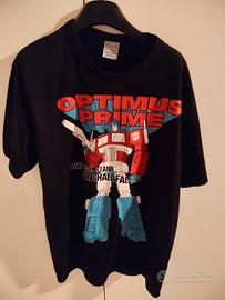 T-Shirt Optimus Prime Transformers Black Taglia XL