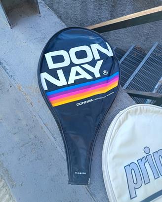 Custodia Donnay x racchetta tennis, vintage